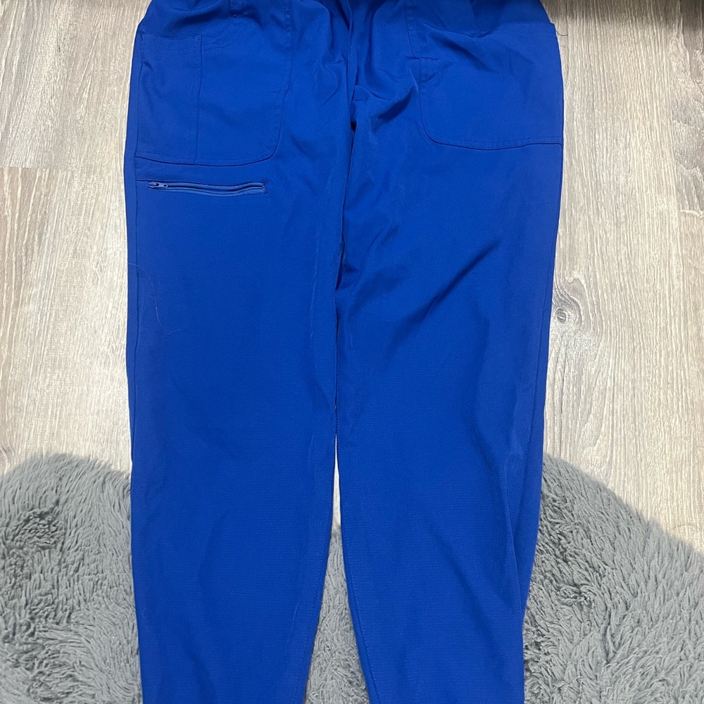 Galaxy blue scrub joggers